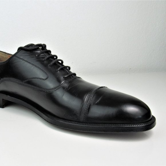 Salvatore Ferragamo Black Dress Shoes Men\'s 10.5 main image 7